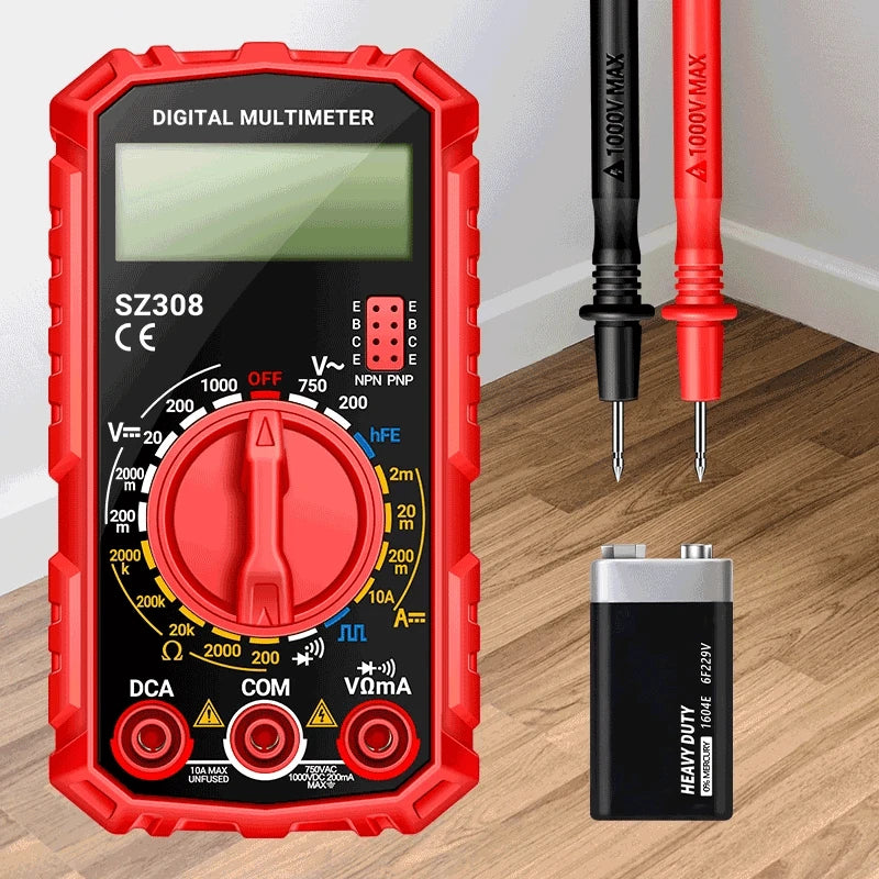 Big River Hardware Handheld Digital Multimeter LCD Backlight