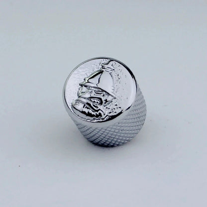 Big River Hardware Premium Zinc Alloy Skull Potentiometer Knobs for Electric Guitars with 6mm Inner Diameter