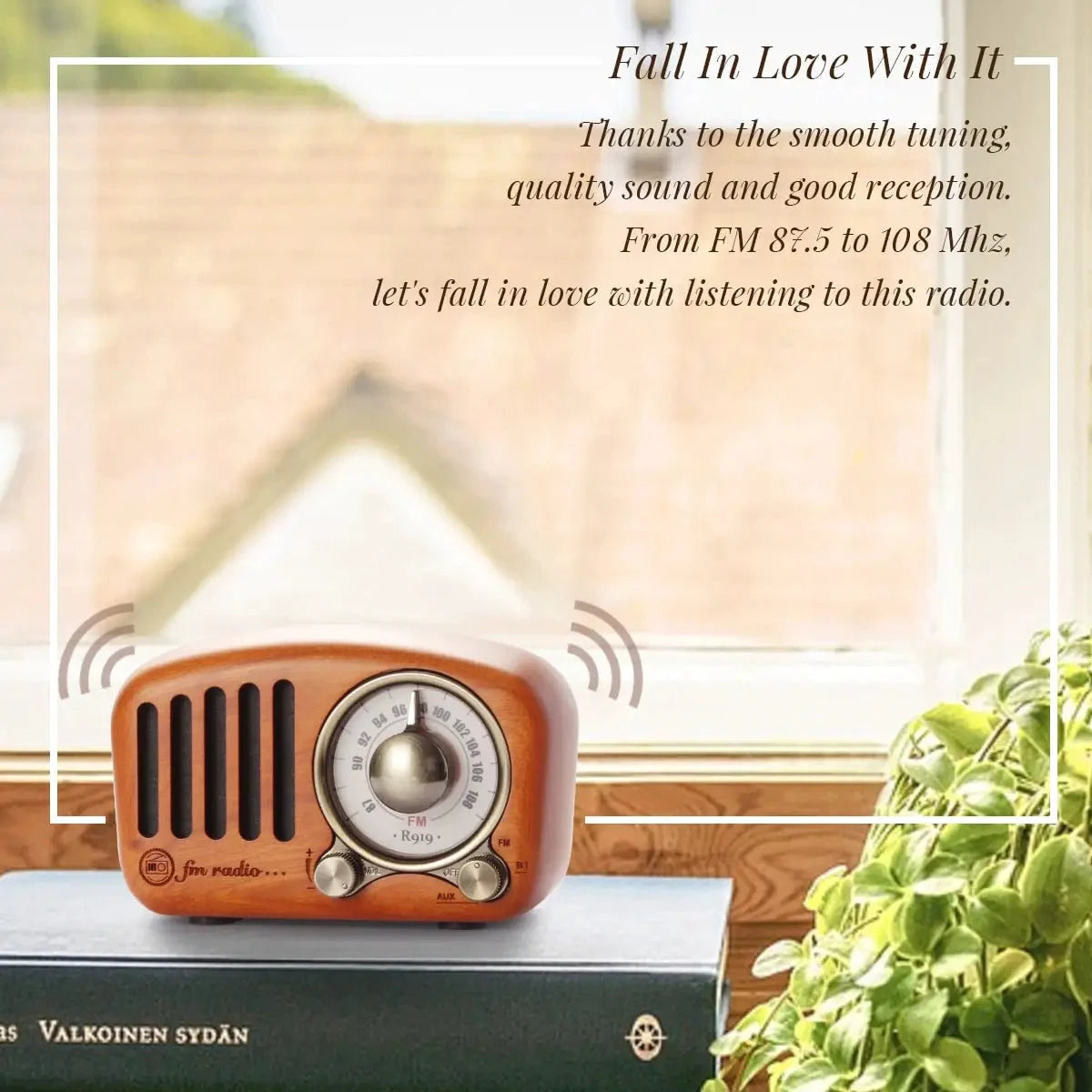 Big River Hardware Vintage Bluetooth Radio - Portable Retro Design