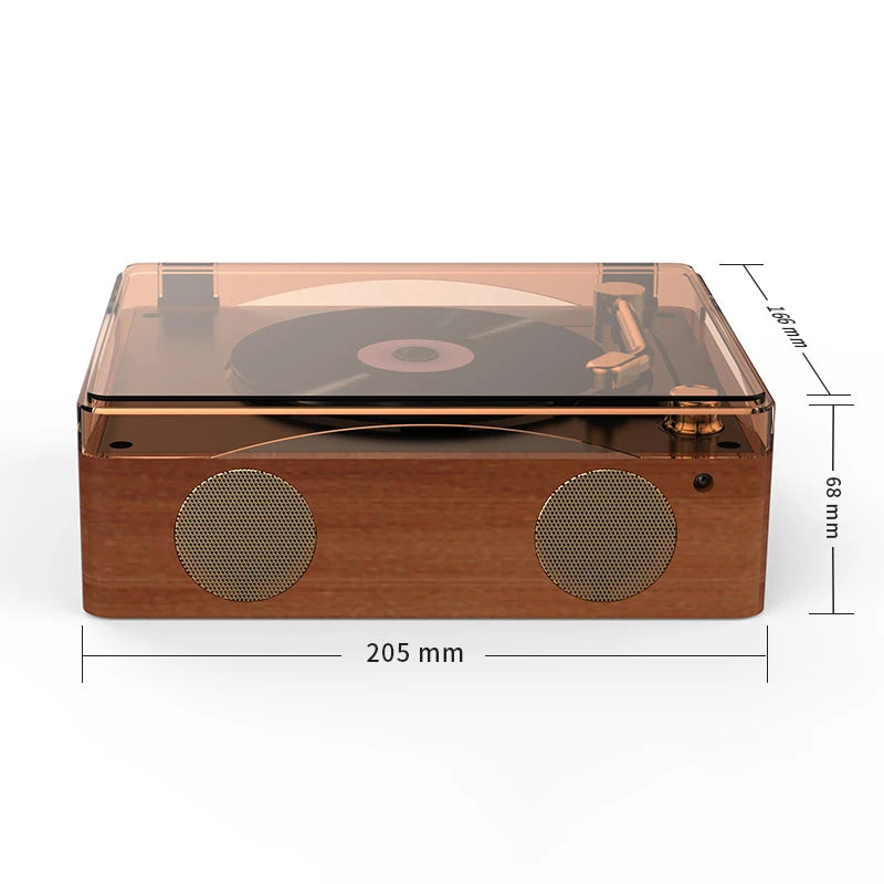 Big River Hardware Vintage CD Player with Record Player Design