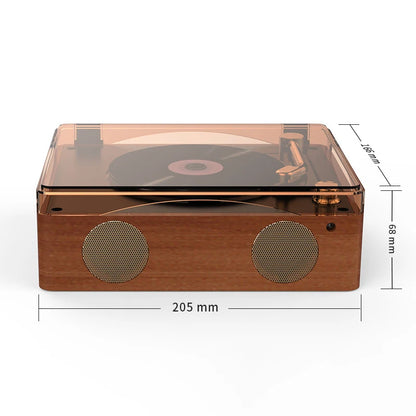 Big River Hardware Vintage CD Player with Record Player Design