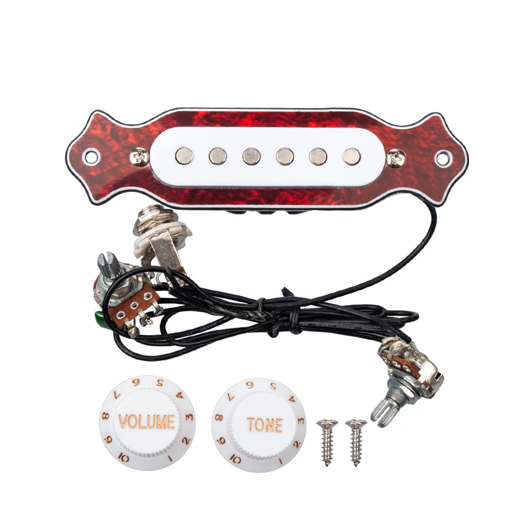 BRH Premium Pre-Wired Electric Guitar Pickups with Noiseless Design, Adjustable Pole Pieces and Passive Active Switch for Musicians
