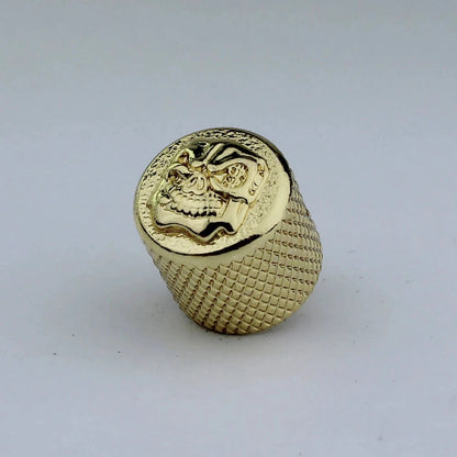 Big River Hardware Premium Zinc Alloy Skull Potentiometer Knobs for Electric Guitars with 6mm Inner Diameter
