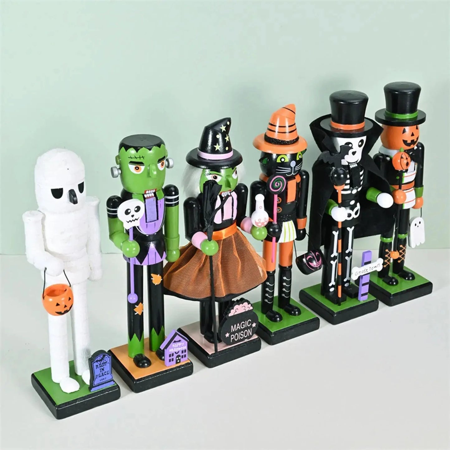 Wooden Halloween Nutcracker