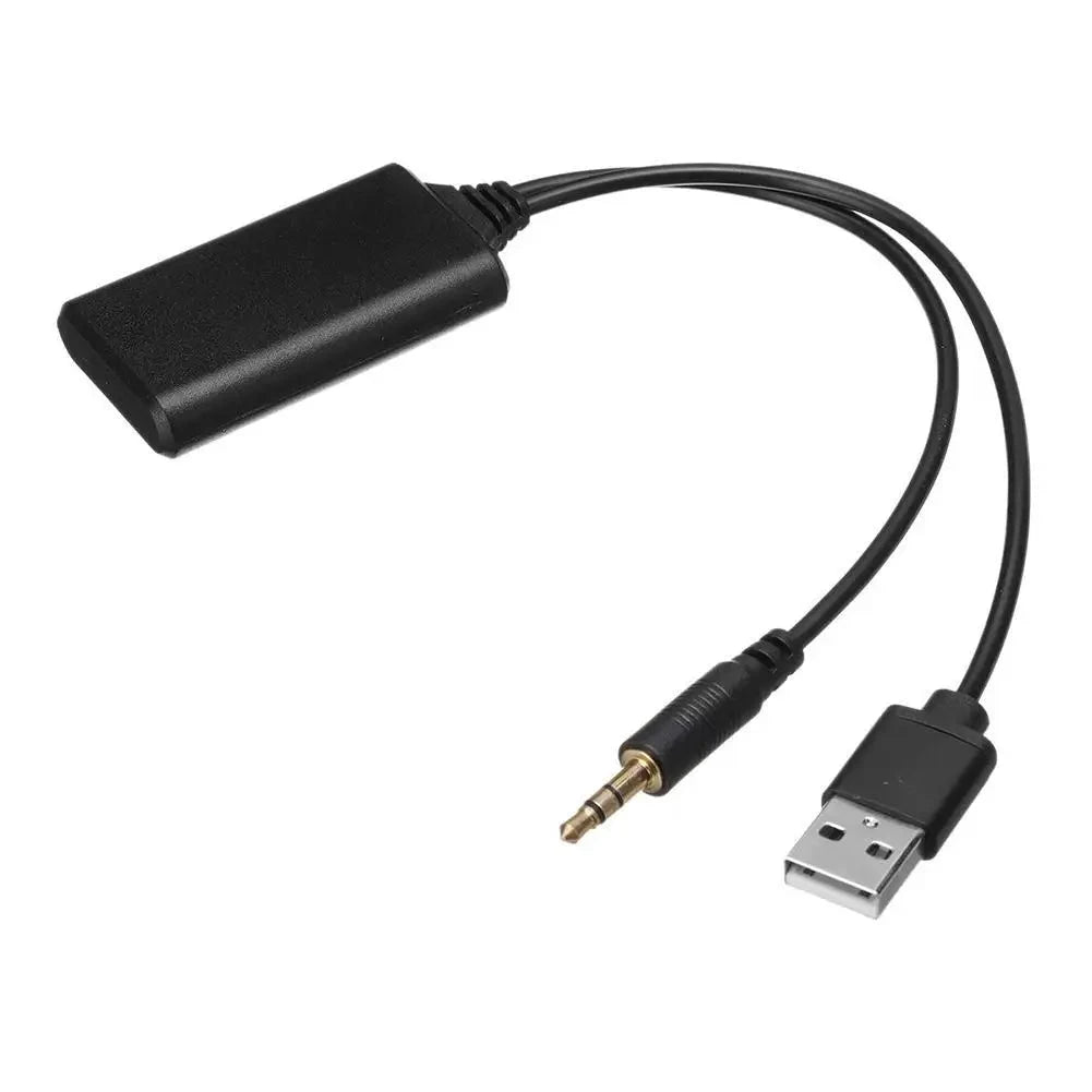 Big River Hardware Wireless Bluetooth Aux Adapter  - Plug and Play Music Streaming with Charger Support for Drivers