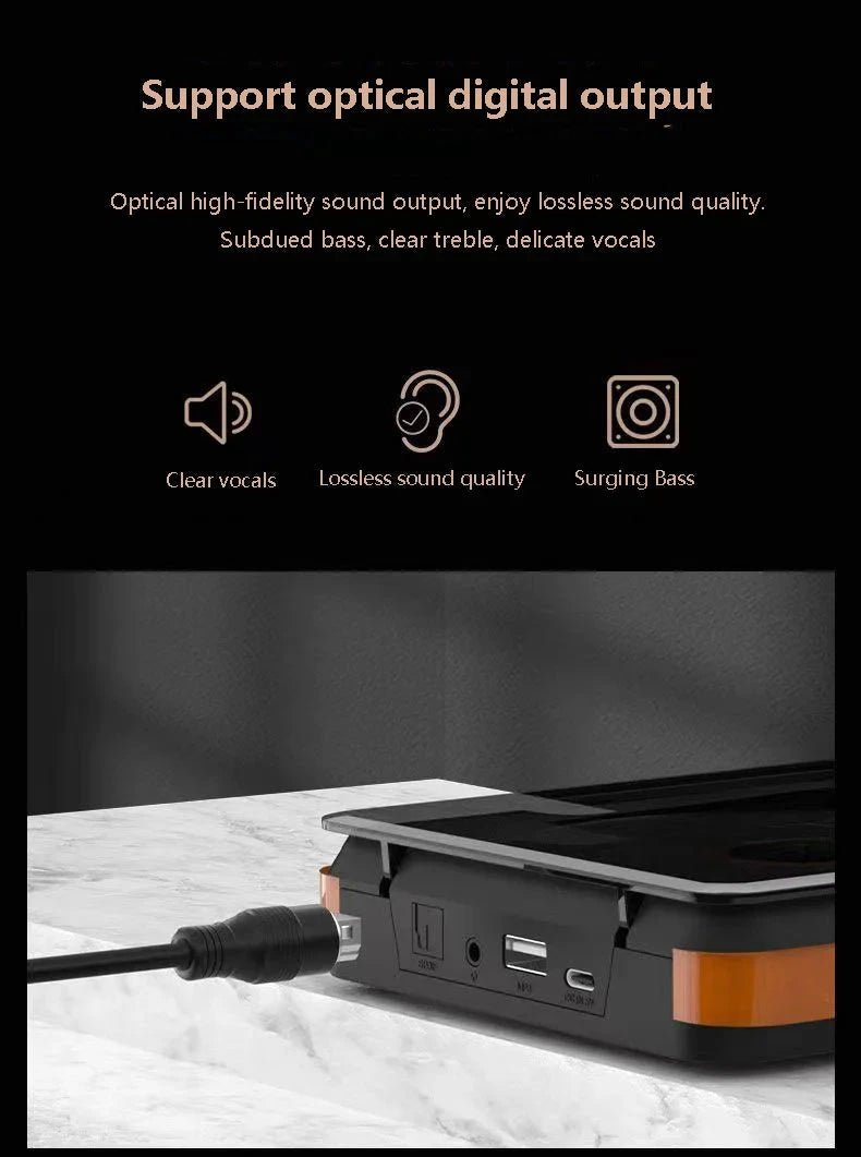 Big River Hardware High-Fidelity Portable CD Player with Lossless Audio