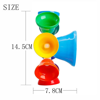 Colorful Eight Note Hand Bell instrument Set for Kids