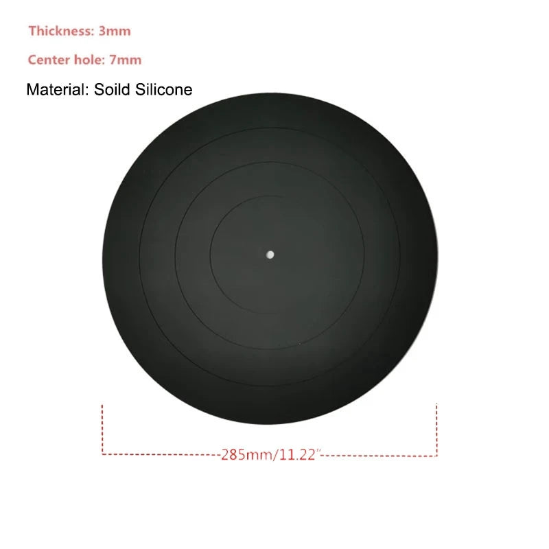 Anti-Vibration Slipmat Turntable Mat Audiophile for LP Vinyl Record Player Anti-Static Turntable Mat Platter Mat Record Mat