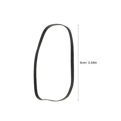 Assorted rubber drive belts close-up