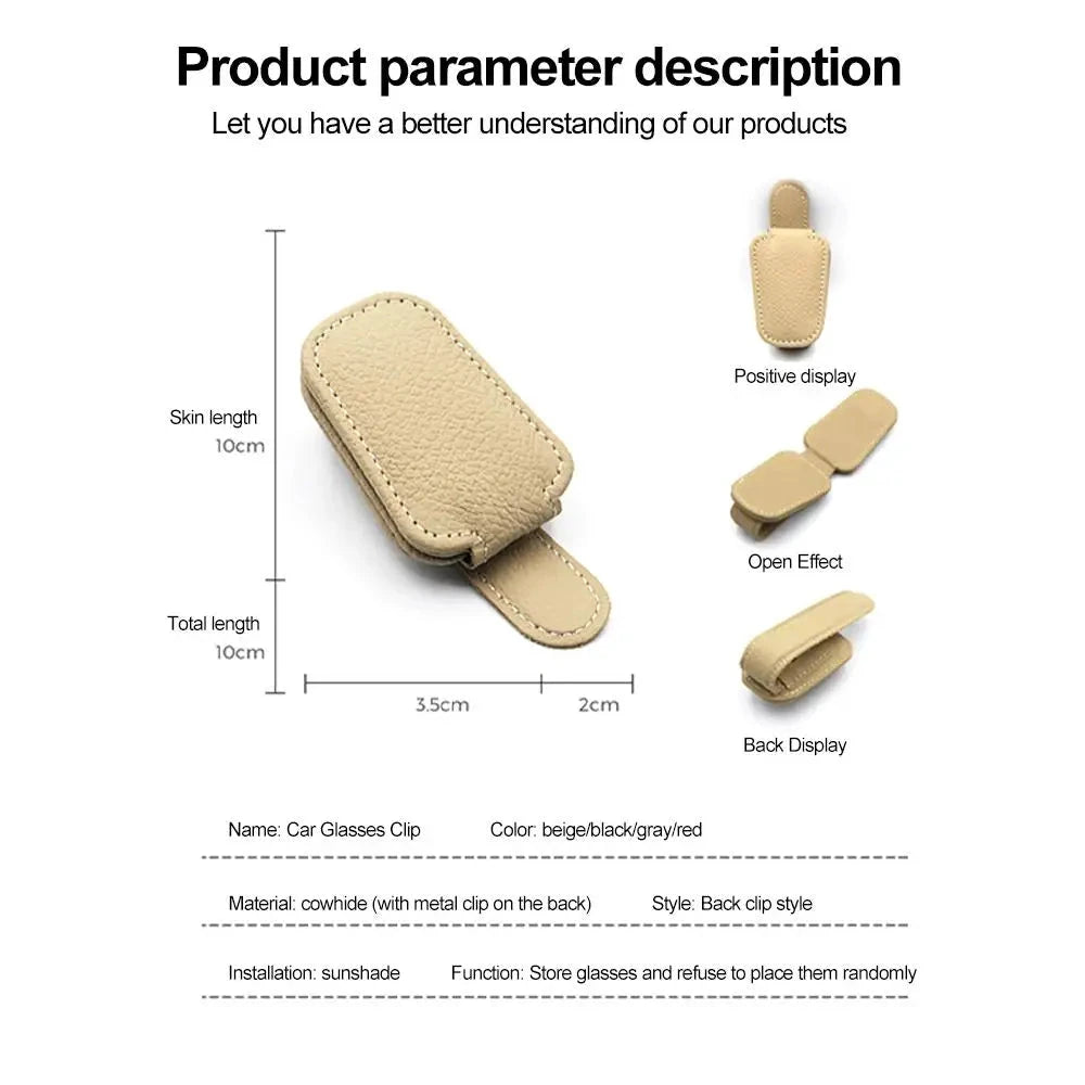 Big River Hardware Durable Sunglasses Holder for car with Easy Install
