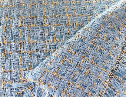 Tweed Speaker Grill Cloth Cream Gold