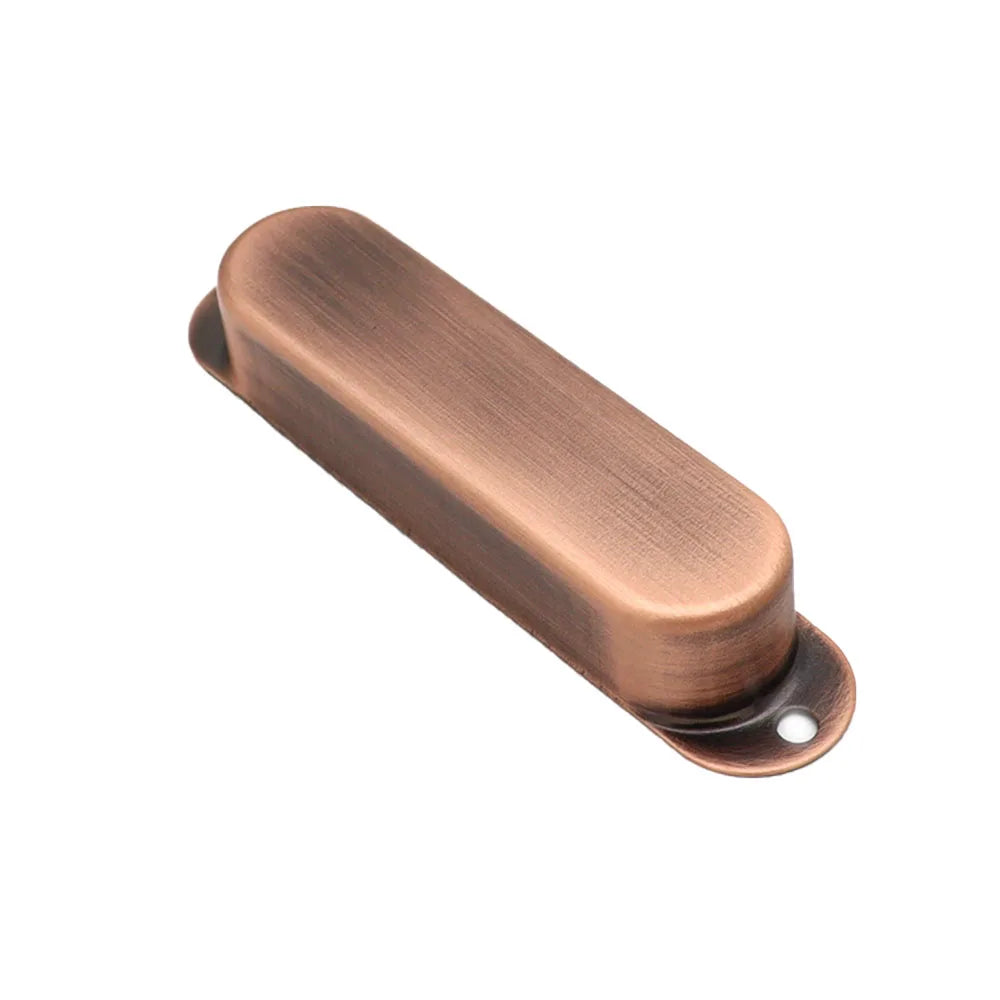 Big River Hardware Single Coil Pickup Covers: Premium Metal for Noise Reduction, Stylish Colors in Black, Silver, Gold, Bronze, Red Copper for Guitar Enthusiasts
