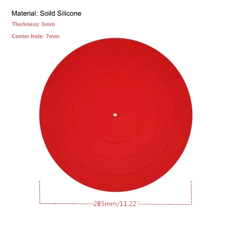 Anti-Vibration Slipmat Turntable Mat Audiophile for LP Vinyl Record Player Anti-Static Turntable Mat Platter Mat Record Mat