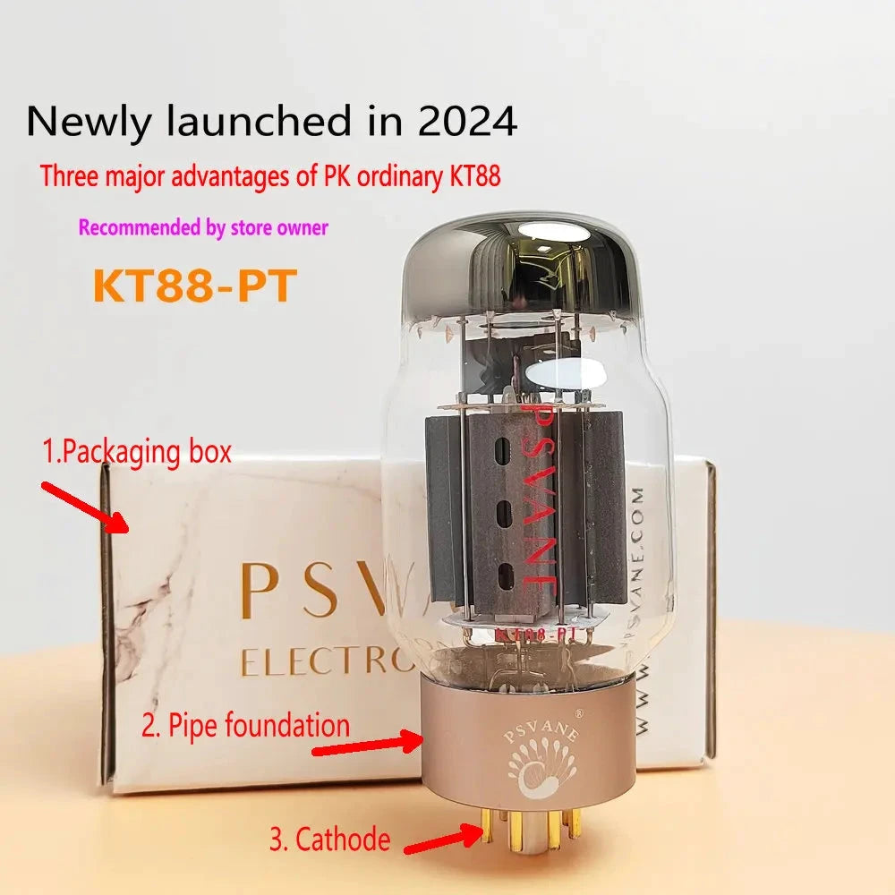 Premium PSVANE KT88-PT Vacuum Tube: Enhanced Performance for Audio Enthusiasts and Systems