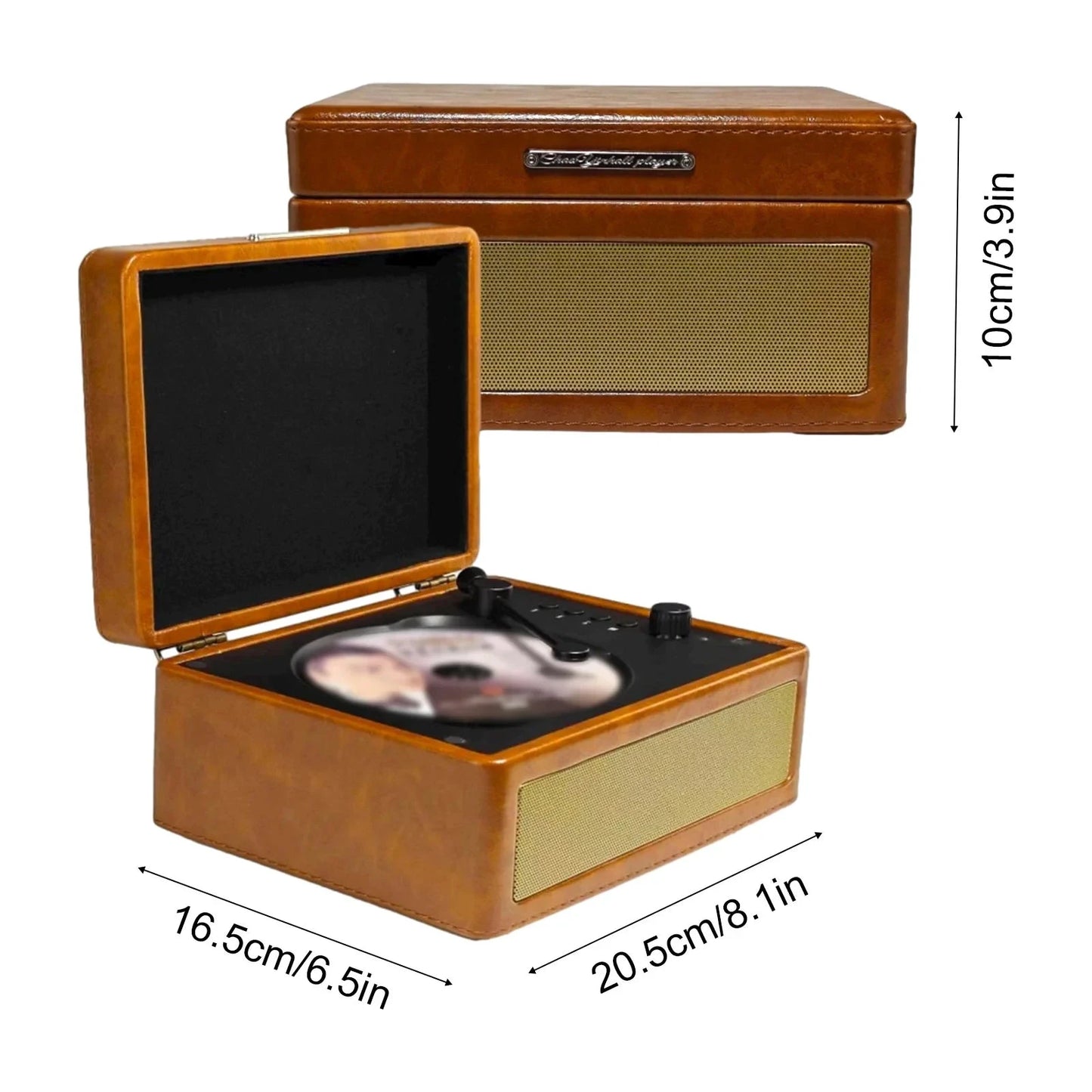 Big River Hardware Retro CD Player with High-Fidelity Sound