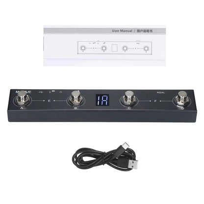 Big River Hardware Bluetooth Wireless MIDI Foot Controller Pedal