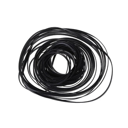 50/100Pcs 1/2/3/4mm Width Universal Mix Cassette Tape Machine Belts Assorted Flat Rubber Belt for CD DVD Recorders Walkman