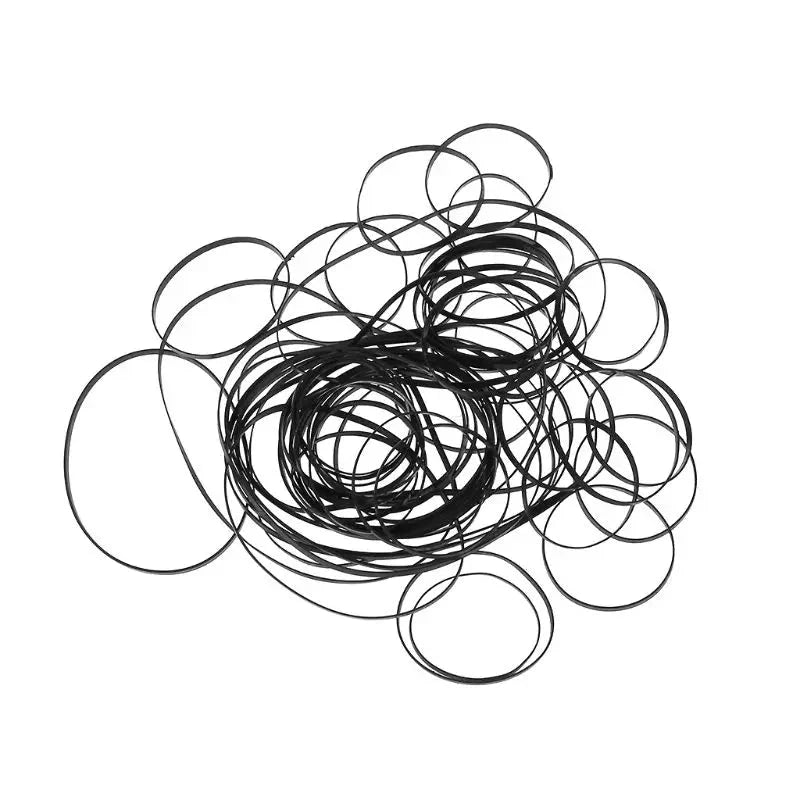 50/100Pcs 1/2/3/4mm Width Universal Mix Cassette Tape Machine Belts Assorted Flat Rubber Belt for CD DVD Recorders Walkman