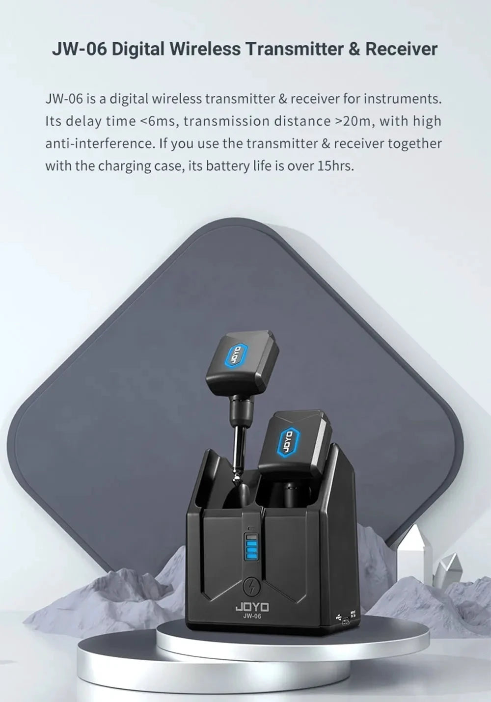 Best Wireless Guitar Transmitter with Charging Case