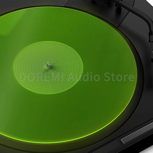 Big River Hardware Premium Acrylic Turntable Mat for Vinyl Records - Reduces Static, Dust, and Noise for Enhanced Sound Quality and Better Performance on 12-Inch LPs