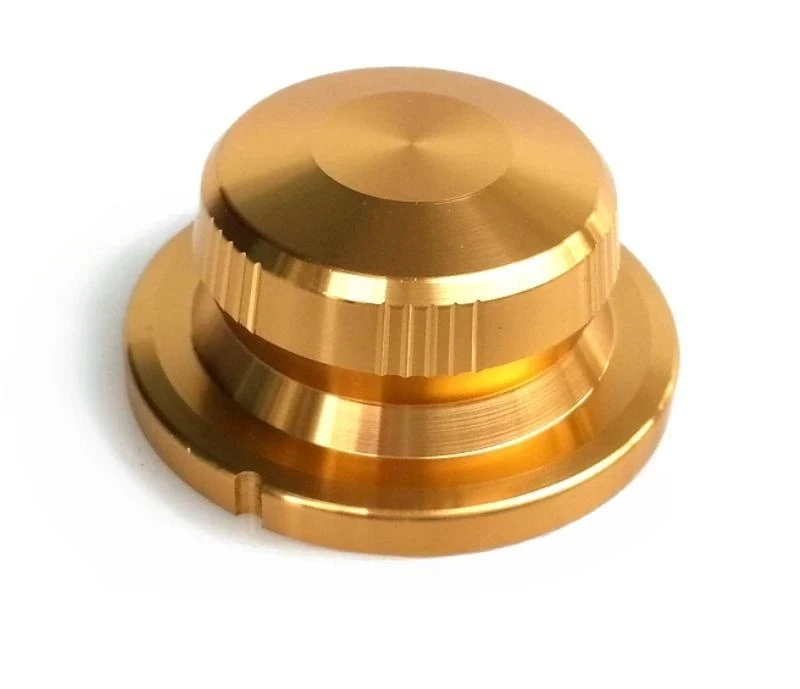 Big River Hardware Solid Aluminum Alloy 40x18mm Lattice Knob for HiFi Amplifier Volume Control