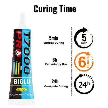 Big River Acoustics BIGLU T7000 PRO Speaker Repair Glue - High-Strength Adhesive for Electronics, Metals, Plastics, and Audio Components