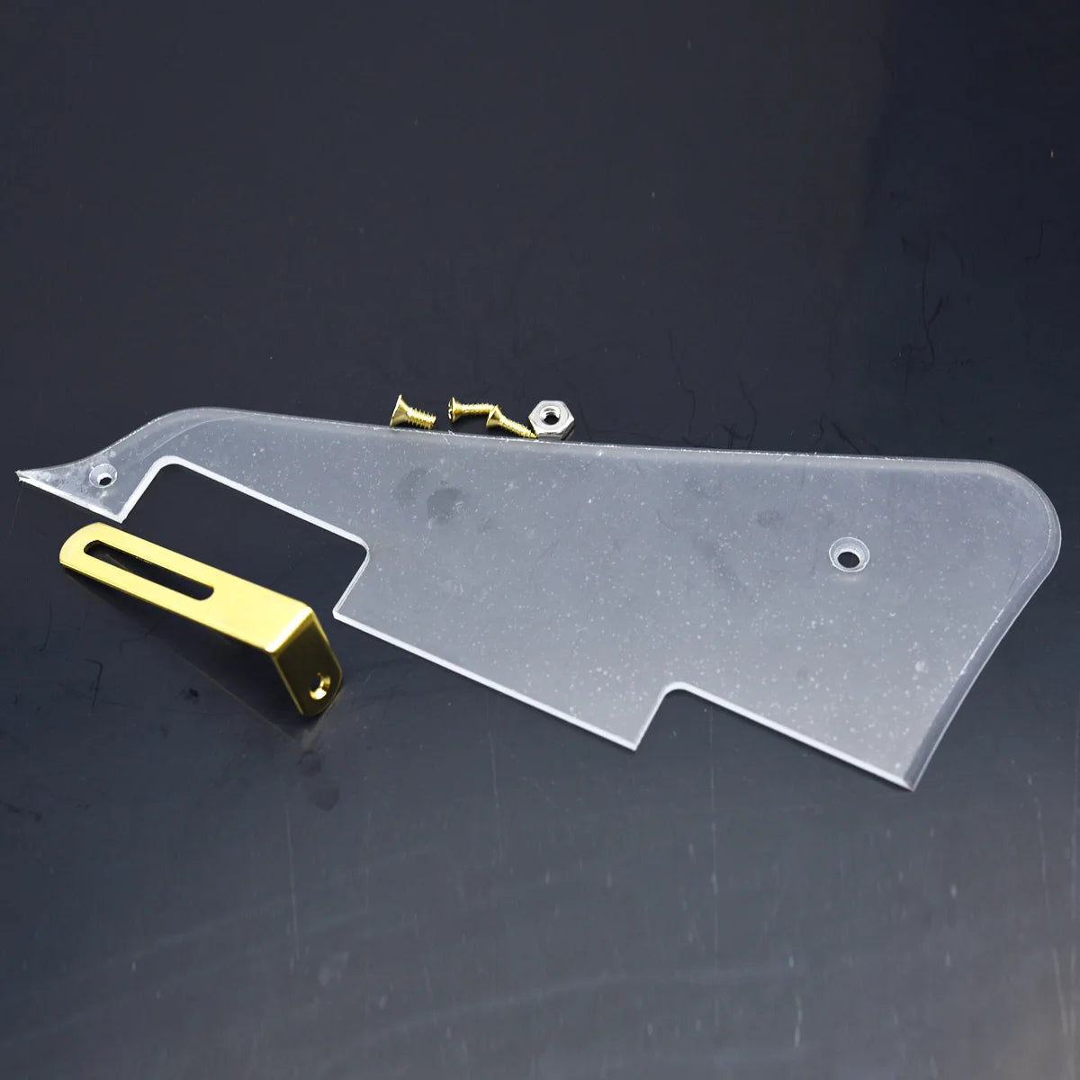Premium Clear Guitar Pickguard for Gibson Les Paul Guitars with Stainless Steel Bracket and Hardware Accessories