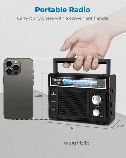 Big River Hardware Retro FM/AM Transistor Radio Companion