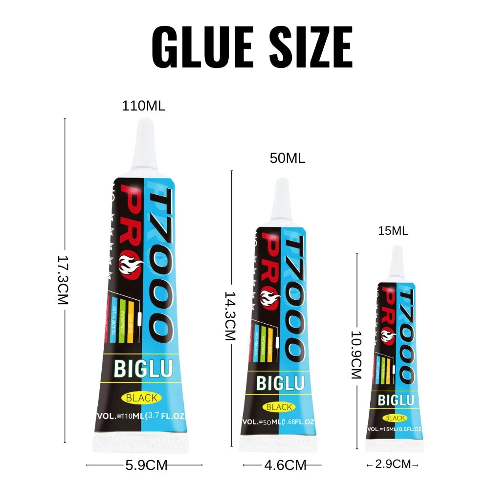 Big River Acoustics BIGLU T7000 PRO Speaker Repair Glue - High-Strength Adhesive for Electronics, Metals, Plastics, and Audio Components