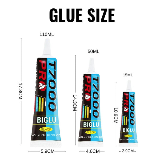 Big River Acoustics BIGLU T7000 PRO Speaker Repair Glue - High-Strength Adhesive for Electronics, Metals, Plastics, and Audio Components