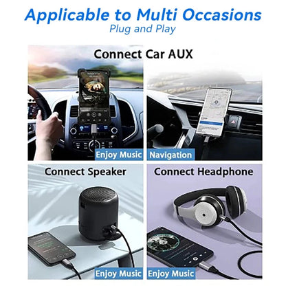 Iphone Aux Adapter for Car, Radio or Amplifier
