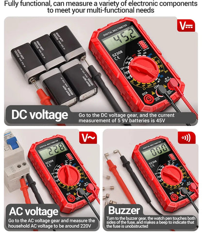 Big River Hardware Handheld Digital Multimeter LCD Backlight