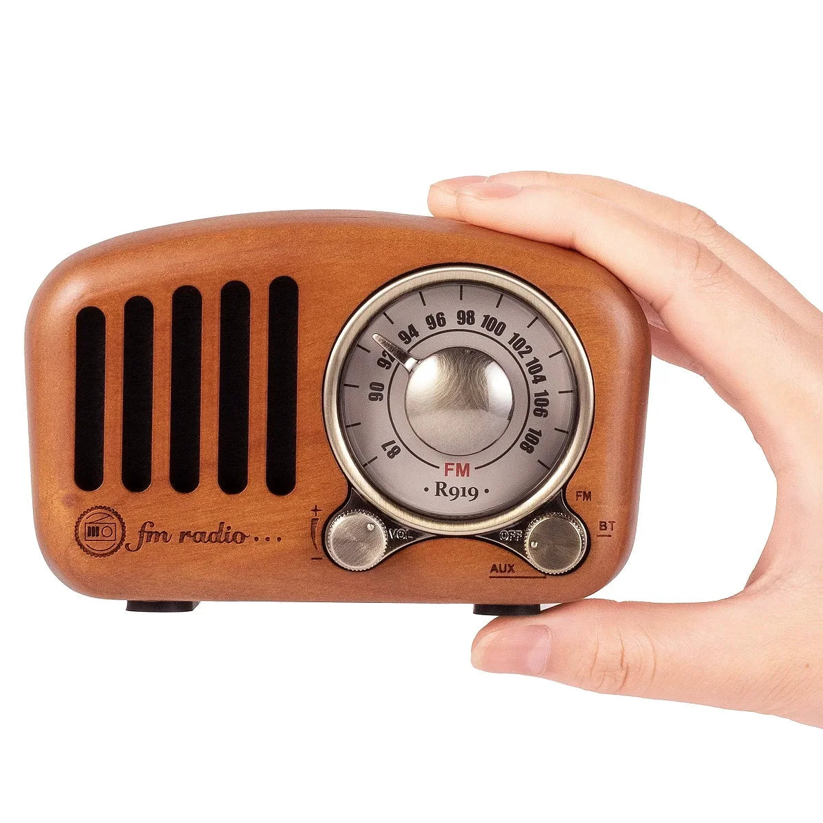 Big River Hardware Vintage Bluetooth Radio - Portable Retro Design