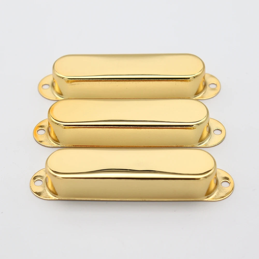 Big River Hardware Single Coil Pickup Covers: Premium Metal for Noise Reduction, Stylish Colors in Black, Silver, Gold, Bronze, Red Copper for Guitar Enthusiasts
