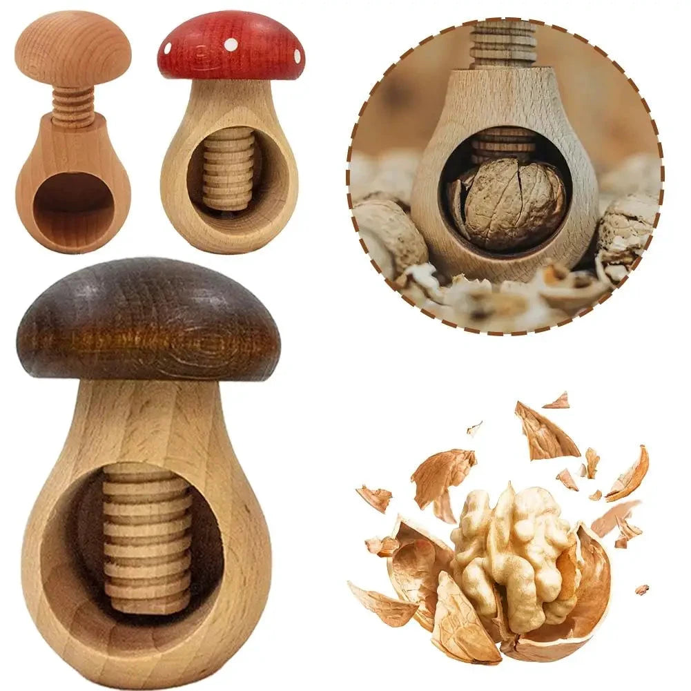Wooden Nutcracker Mushroom