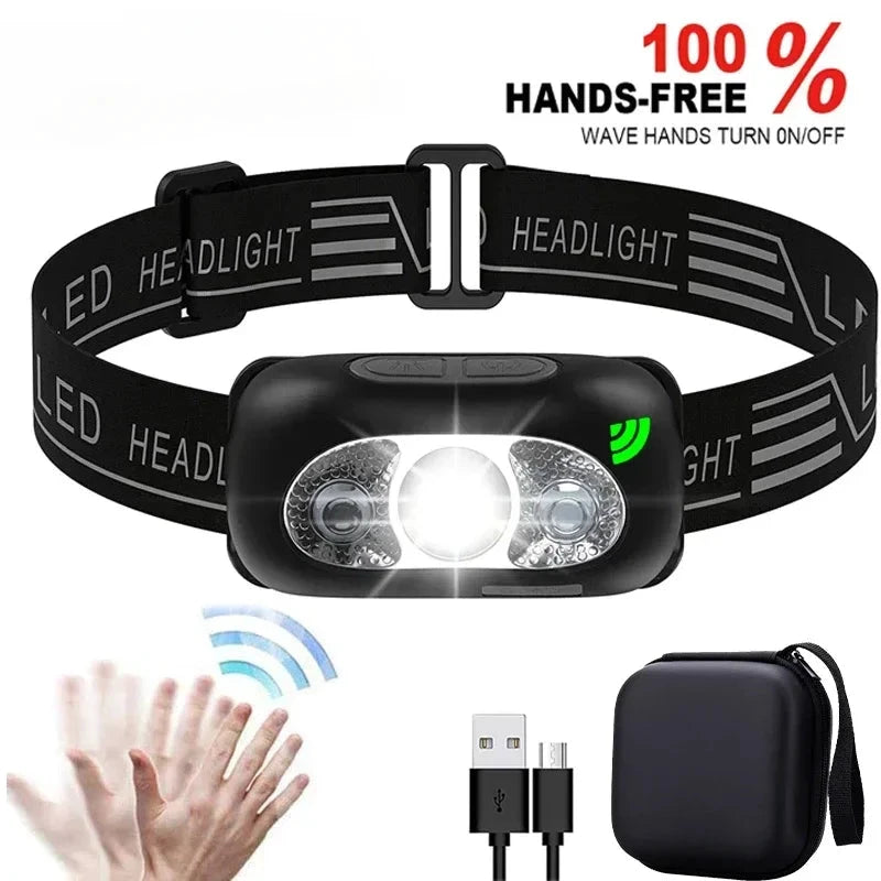 Big River Hardware Rechargeable LED Headlamp with Sensor