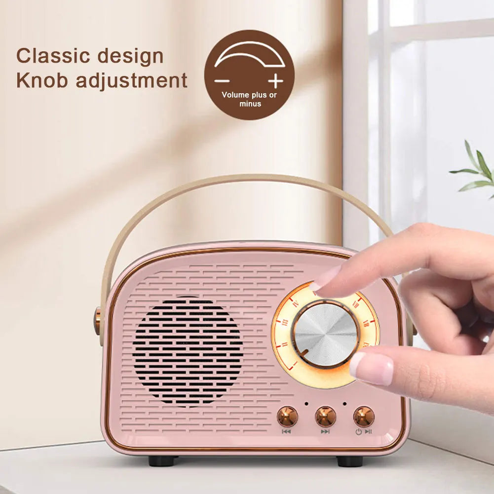 Retro Bluetooth Speaker  With FM Radio
