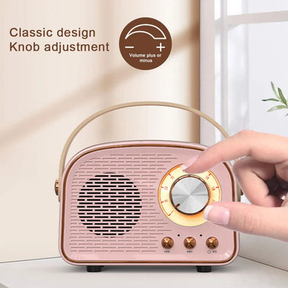 Retro Bluetooth Speaker  With FM Radio