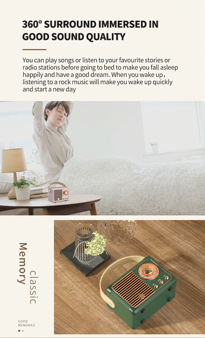 retro bluetooth speaker radio