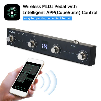 Big River Hardware Bluetooth Wireless MIDI Foot Controller Pedal