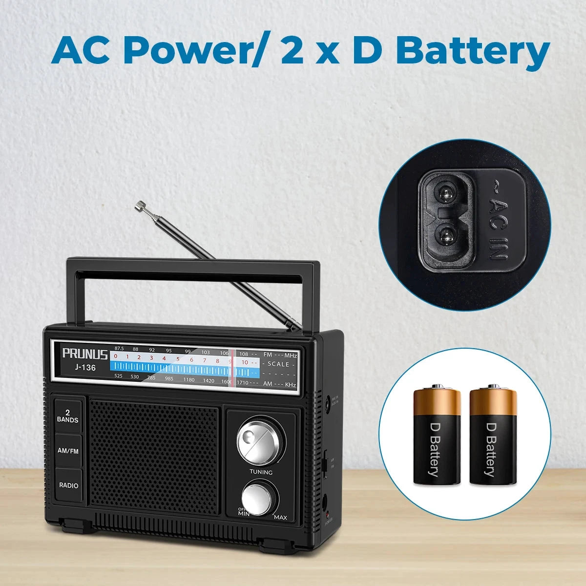 Big River Hardware Retro FM/AM Transistor Radio Companion