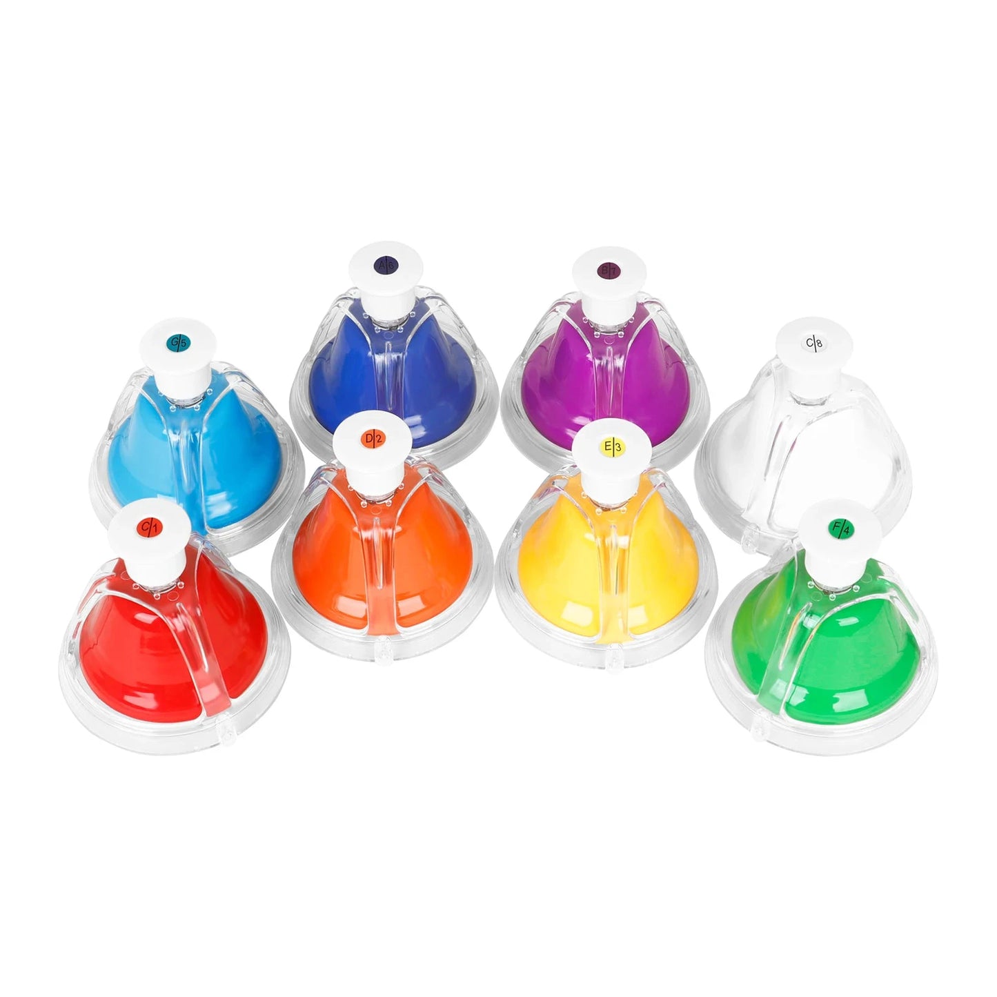 Colorful Eight Note Hand Bell instrument Set for Kids