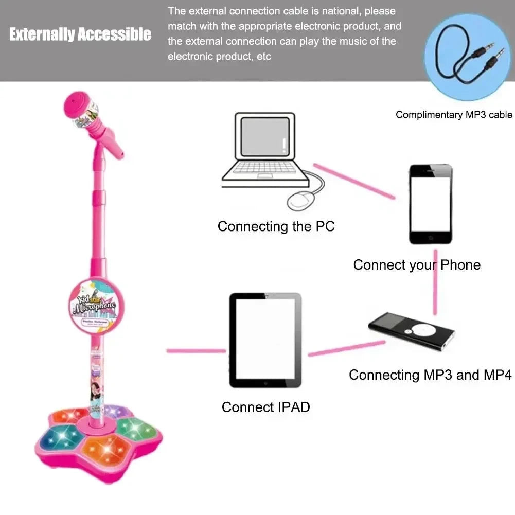 karaoke microphone with stand
