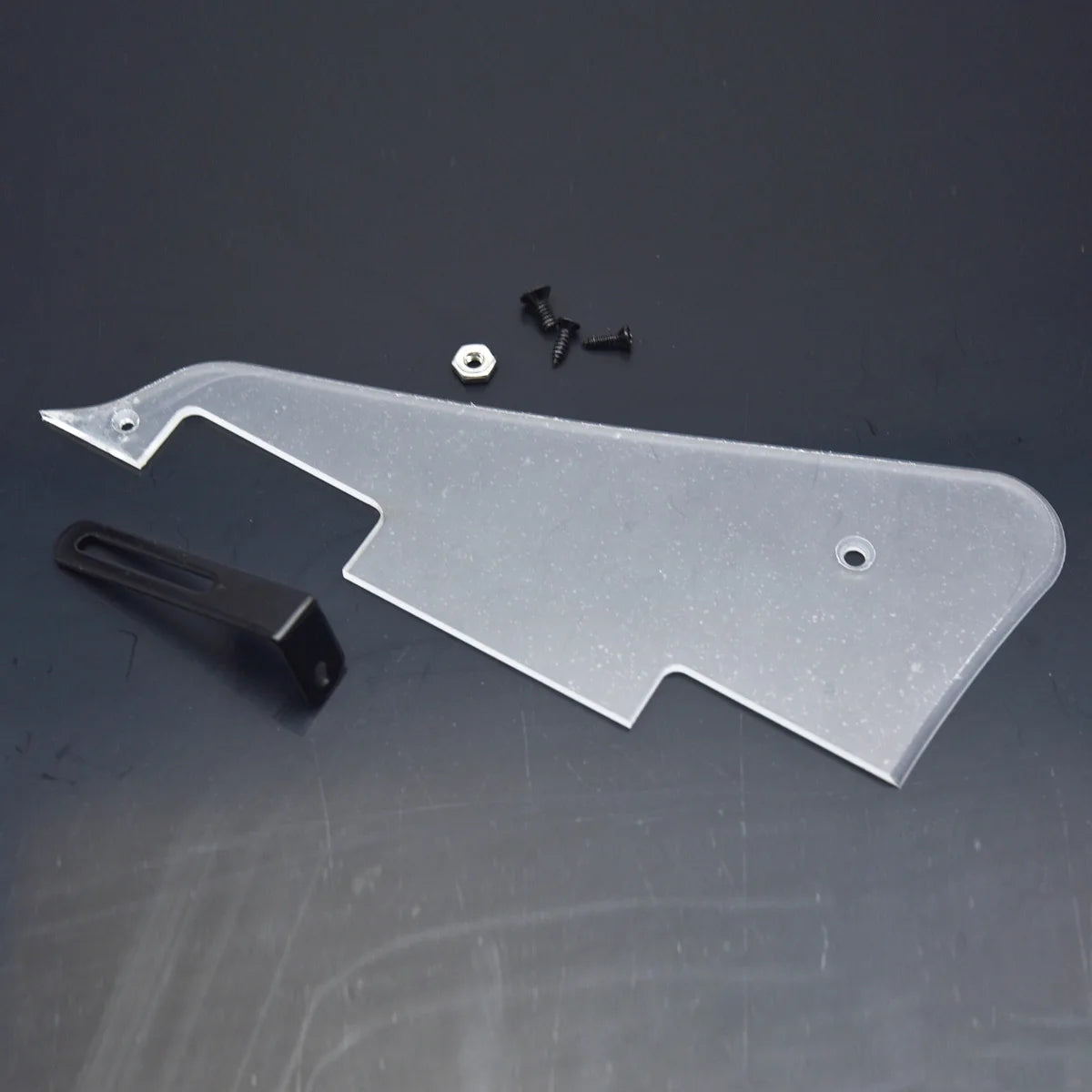 Premium Clear Guitar Pickguard for Gibson Les Paul Guitars with Stainless Steel Bracket and Hardware Accessories