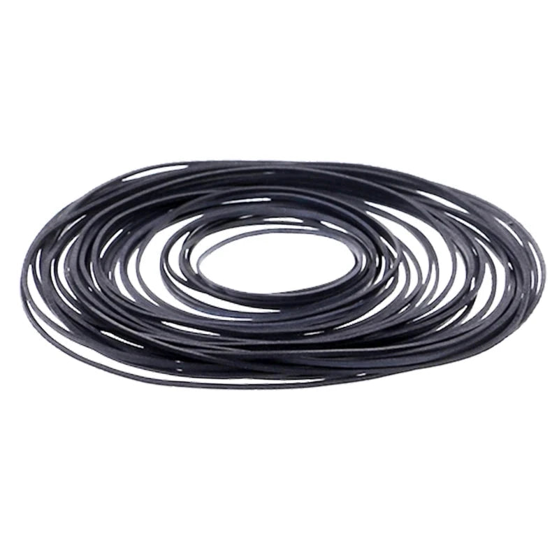 50/100Pcs 1/2/3/4mm Width Universal Mix Cassette Tape Machine Belts Assorted Flat Rubber Belt for CD DVD Recorders Walkman