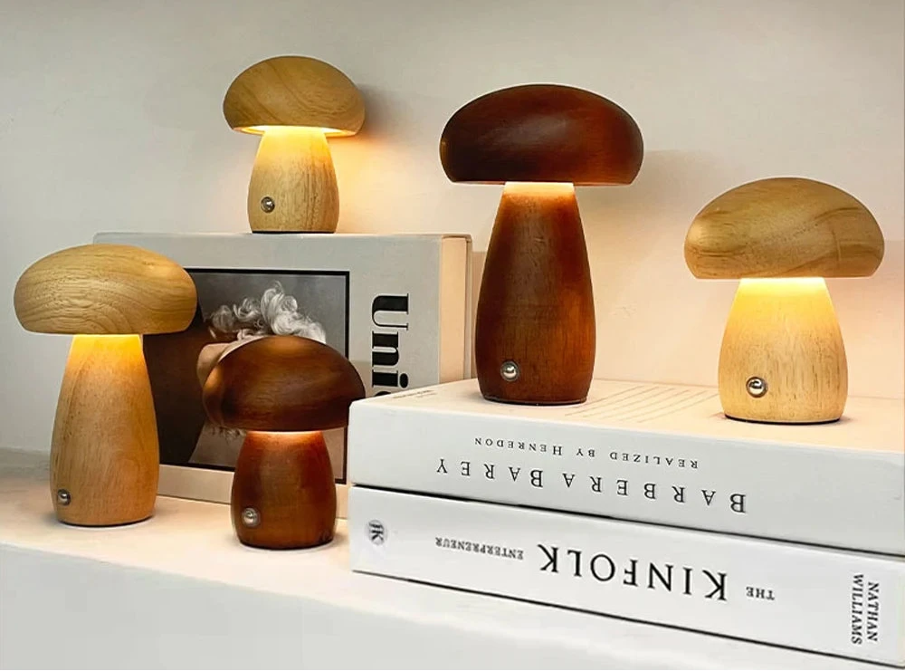 Beech Wood Mushroom Night Light