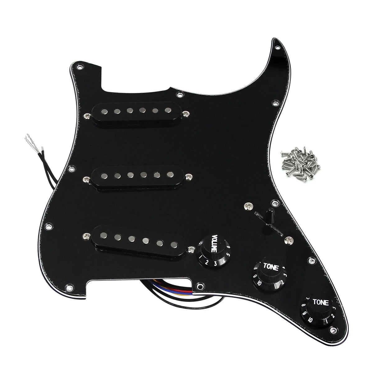 Big River Hardware Alnico 5 SSS Loaded Pickguard for ST Guitars