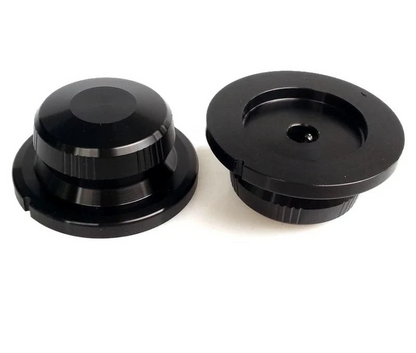 Big River Hardware Solid Aluminum Alloy 40x18mm Lattice Knob for HiFi Amplifier Volume Control