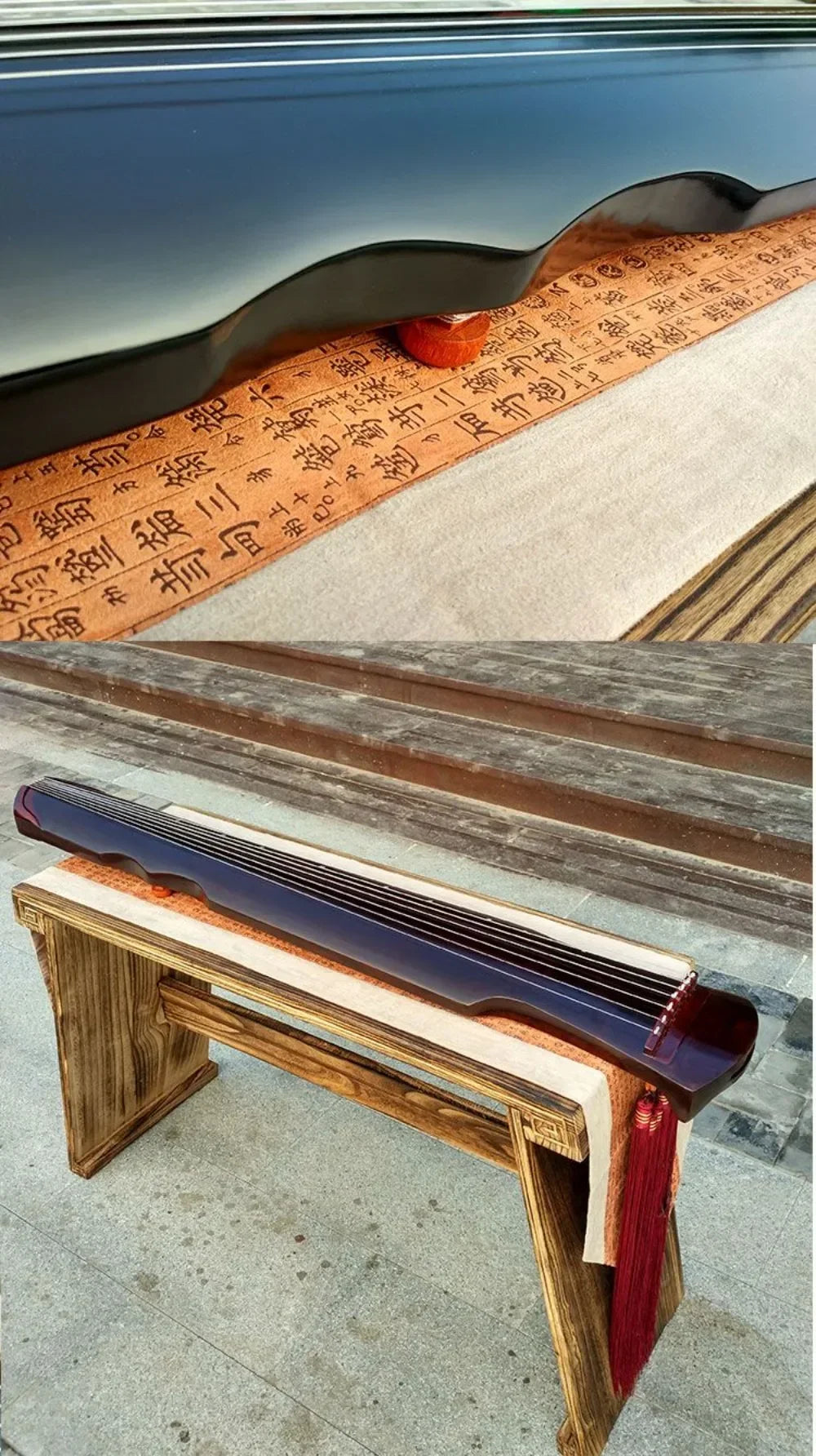 Beginner Guqin Instrument – Traditional Chinese Zither, Paulownia & Azusa Wood