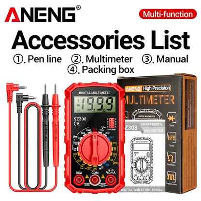 Big River Hardware Handheld Digital Multimeter LCD Backlight